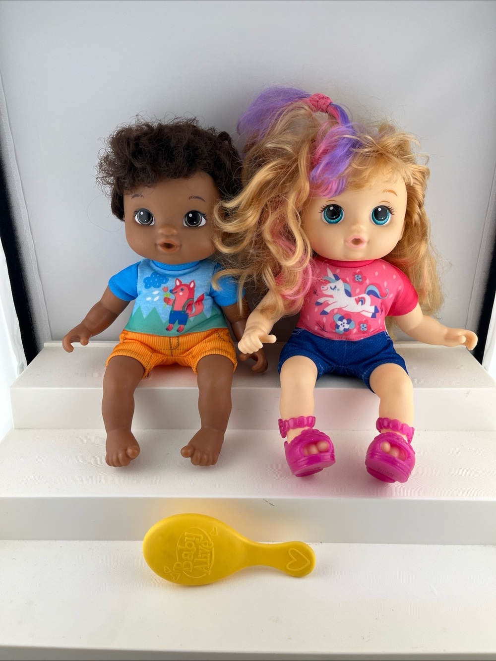 Baby Alive littles Simon and Fantasy dolls